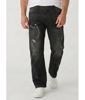 True Rise Baggy-Jeans für Herren – Oversized-Jeans – Jeans für Erwachsene – JC8167N – Schwarz