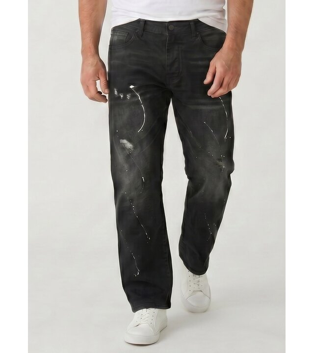 True Rise Baggy-Jeans für Herren – Oversized-Jeans – Jeans für Erwachsene – JC8167N – Schwarz