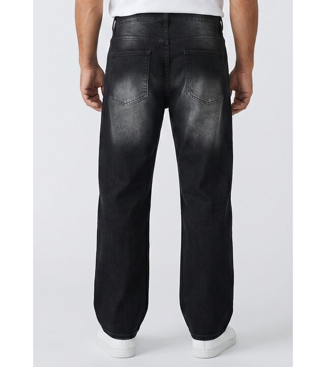 True Rise Baggy-Jeans für Herren – Oversized-Jeans – Jeans für Erwachsene – JC8167N – Schwarz