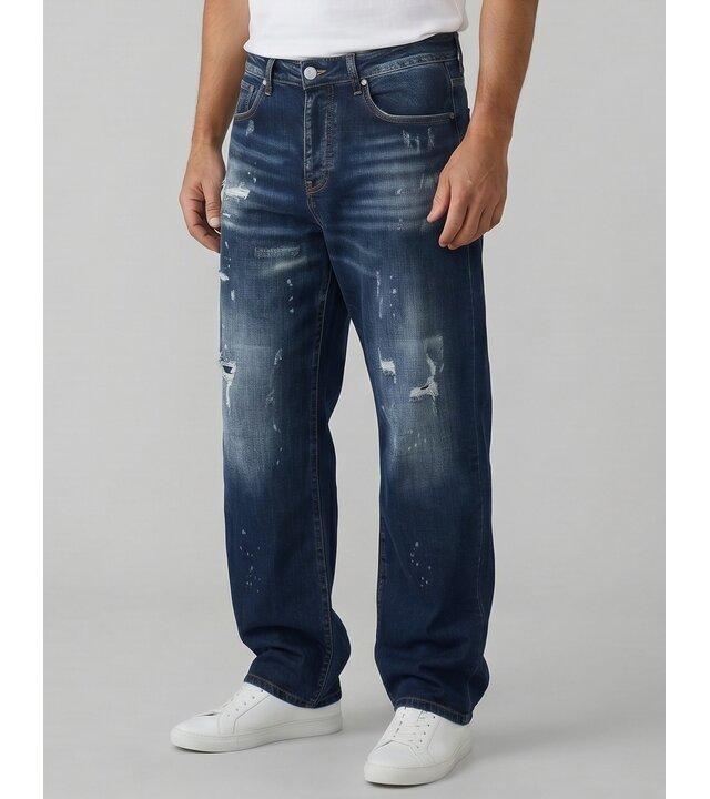 True Rise Baggy-Jeans für Herren – Oversized-Jeans – Jeans für Erwachsene – JC8138B – Blau