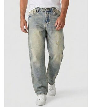 True Rise Baggy-Jeans für Herren – Oversized-Jeans – Jeans für Erwachsene – XSF78523 – Blau