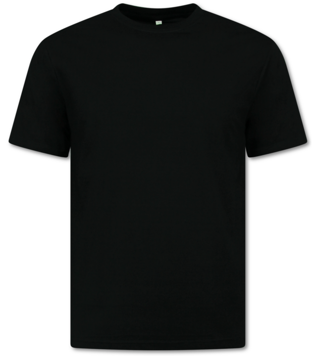 True Rise Oversized Herren-T-Shirt – Schlichtes Herren-T-Shirt Weiß – MD6530 – Schwarz
