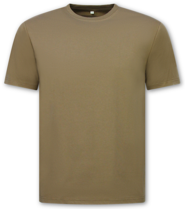 True Rise Oversized Herren-T-Shirt – Schlichtes weißes Herren-T-Shirt – MD6530 – Dunkelbraun