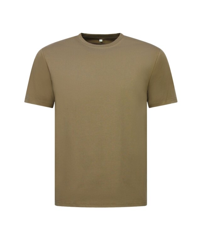 True Rise Oversized Herren-T-Shirt – Schlichtes weißes Herren-T-Shirt – MD6530 – Dunkelbraun
