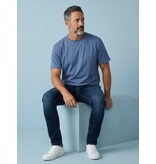 True Rise Oversized Herren-T-Shirt – Schlichtes weißes Herren-T-Shirt – MD6530 – Dunkelblau