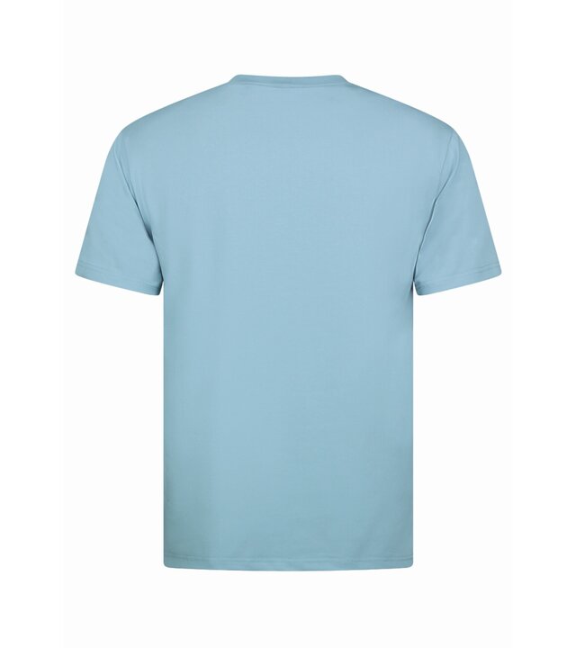 True Rise Oversized Herren-T-Shirt – Schlichtes weißes Herren-T-Shirt – MD6530 – Hellblau
