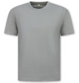 True Rise Oversized Herren-T-Shirt – Schlichtes weißes Herren-T-Shirt – MD6530 – Dunkelgrau