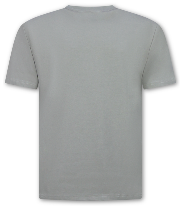 True Rise Oversized Herren-T-Shirt – Schlichtes weißes Herren-T-Shirt – MD6530 – Dunkelgrau