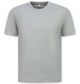 True Rise Oversized Herren-T-Shirt – Schlichtes weißes Herren-T-Shirt – MD6530 – Hellgrau