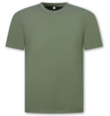 True Rise Oversized Herren-T-Shirt – Schlichtes weißes Herren-T-Shirt – MD6530 – Dunkelgrün