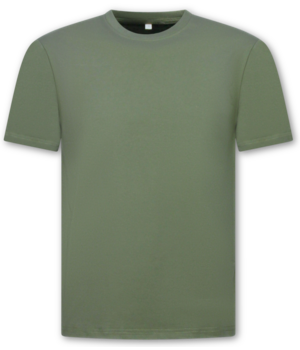 True Rise Oversized Herren-T-Shirt – Schlichtes weißes Herren-T-Shirt – MD6530 – Dunkelgrün
