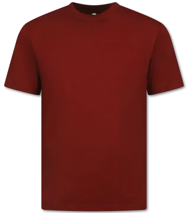 True Rise Oversized Herren-T-Shirt – Schlichtes weißes Herren-T-Shirt – MD6530 – Bordeaux