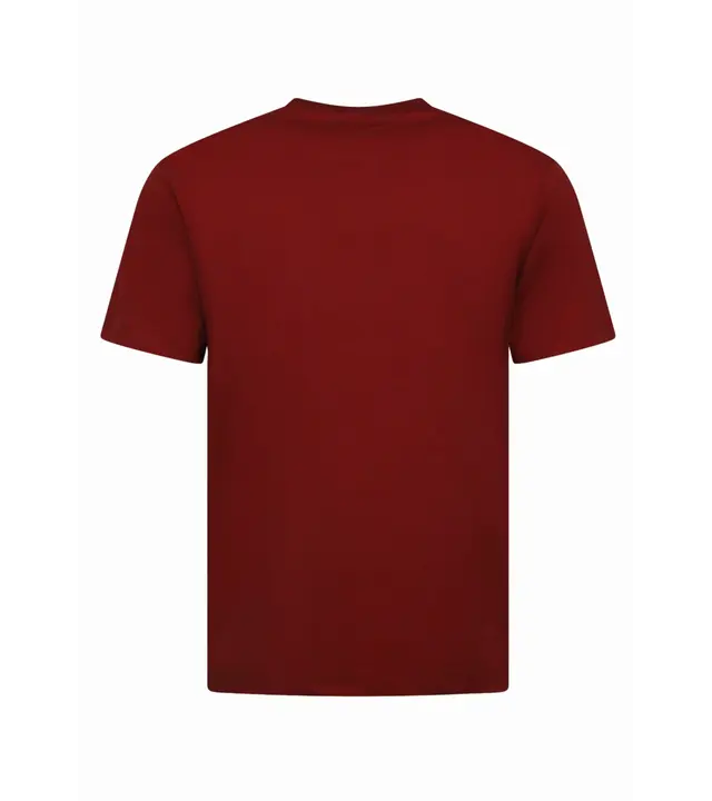 True Rise Oversized Herren-T-Shirt – Schlichtes weißes Herren-T-Shirt – MD6530 – Bordeaux