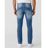 True Rise Slim-Fit-Jeans für Herren mit Rissen – Herrenjeans für Erwachsene – Stretch-Jeans für Herren – 8228 – Blau