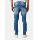 True Rise Slim-Fit-Jeans für Herren mit Rissen – Herrenjeans für Erwachsene – Stretch-Jeans für Herren – 8228 – Blau