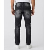 True Rise Zerrissene Slim-Fit-Jeans für Herren – Jeans für Erwachsene – Stretch-Jeans für Herren – 8383 – Schwarz