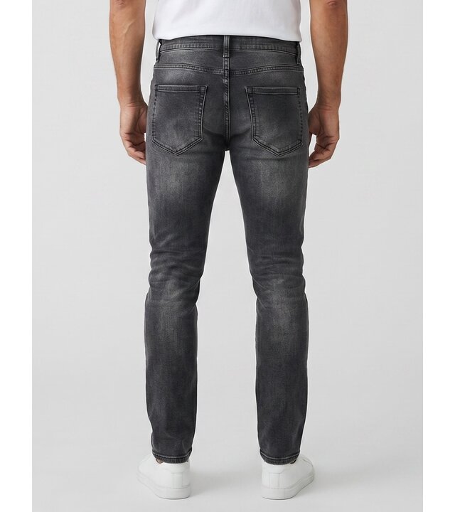 True Rise Slim-Fit-Jeans für Herren – Jeans für Erwachsene – Stretch-Jeans für Herren – 8373 – Grau