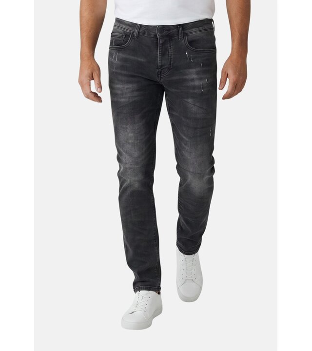 True Rise Slim-Fit-Jeans für Herren – Jeans für Erwachsene – Stretch-Jeans für Herren – 8373 – Grau