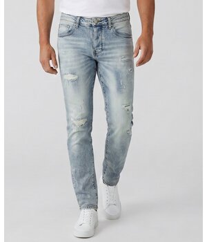 True Rise Ripped Jeans Herren Stretch Slim Fit Jeans - Herrenjeans -8311- Blau