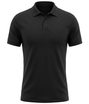 True Rise Kurzarm-Poloshirt für Herren – Herren-Poloshirt – Slim-Fit-Poloshirt für Herren – A150-1 – Schwarz