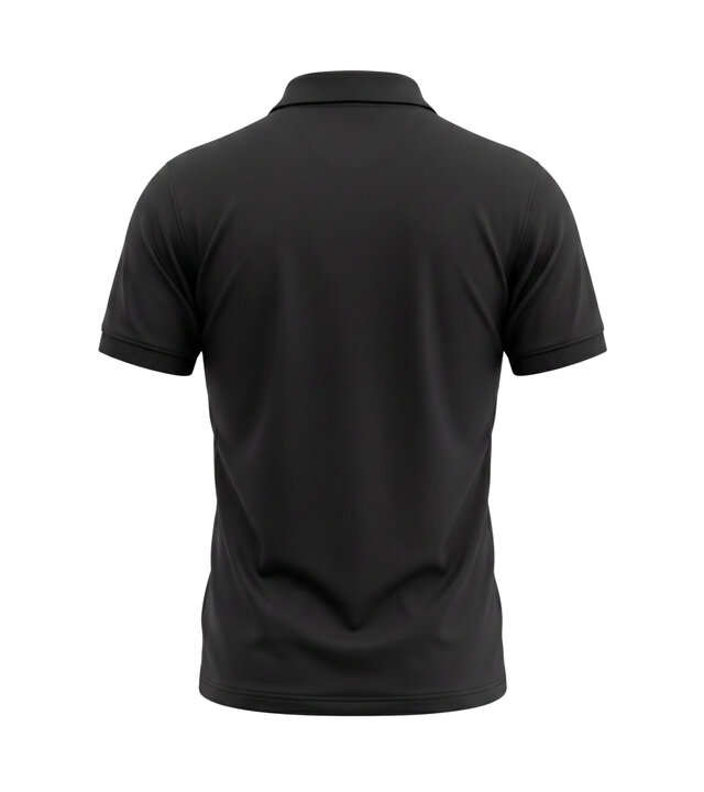 True Rise Kurzarm-Poloshirt für Herren – Herren-Poloshirt – Slim-Fit-Poloshirt für Herren – A150-1 – Schwarz