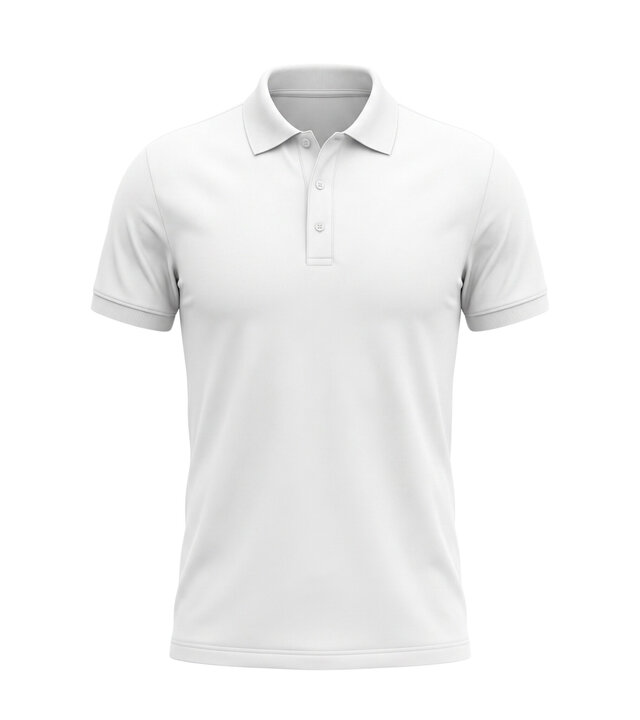 True Rise Polo Herren – Kurzarm-Polohemd für Herren – Slim Fit – A150-2 – Weiß