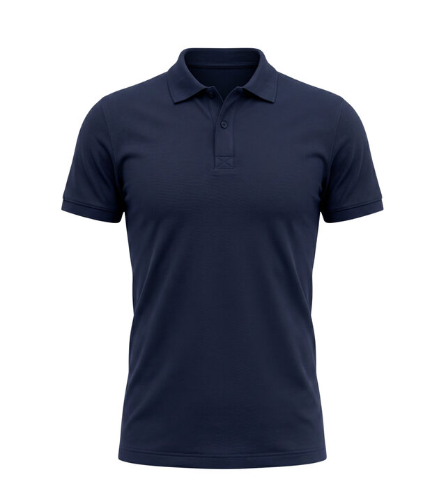 True Rise  Herren-Poloshirt – Kurzarm-Poloshirt für Herren – Slim Fit – A150-3 – Marineblau