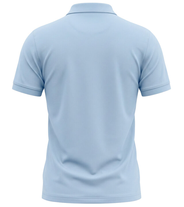 True Rise Herren-Polohemd mit kurzen Ärmeln – Slim Fit – A150-32 – Hellblau