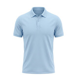 True Rise Herren-Polohemd mit kurzen Ärmeln – Slim Fit – A150-32 – Hellblau