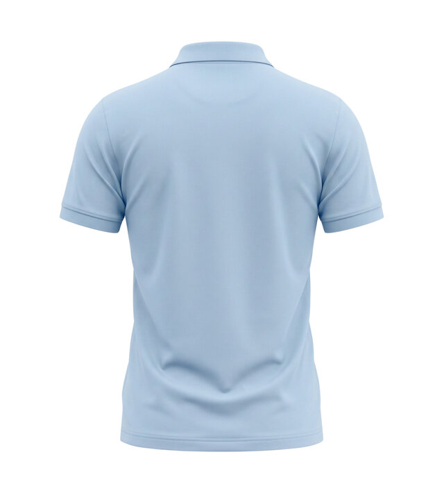 True Rise Herren-Polohemd mit kurzen Ärmeln – Slim Fit – A150-32 – Hellblau
