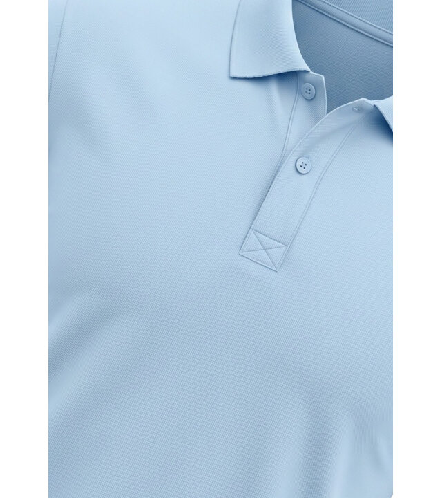 True Rise Herren-Polohemd mit kurzen Ärmeln – Slim Fit – A150-32 – Hellblau