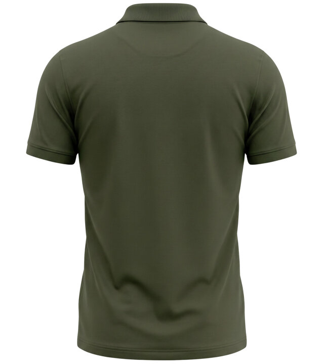 True Rise Herren-Polohemd – Kurzarm-Polohemd für Herren – Slim Fit – A150-33 – Olivgrün