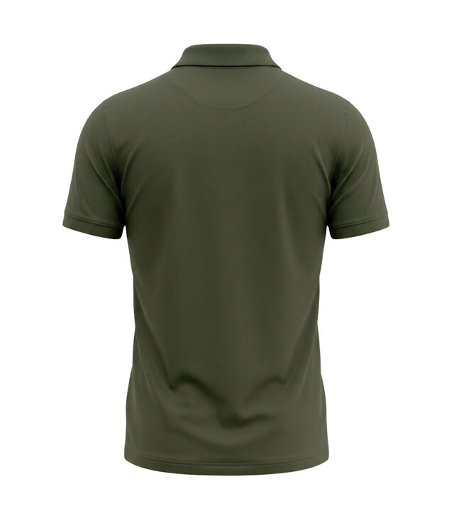 True Rise Herren-Polohemd – Kurzarm-Polohemd für Herren – Slim Fit – A150-33 – Olivgrün