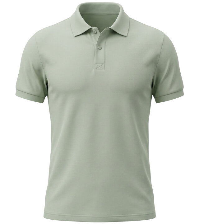 True Rise Polo Herren – Kurzarm-Polohemd – Slim Fit – A150-28 – Salbeigrün
