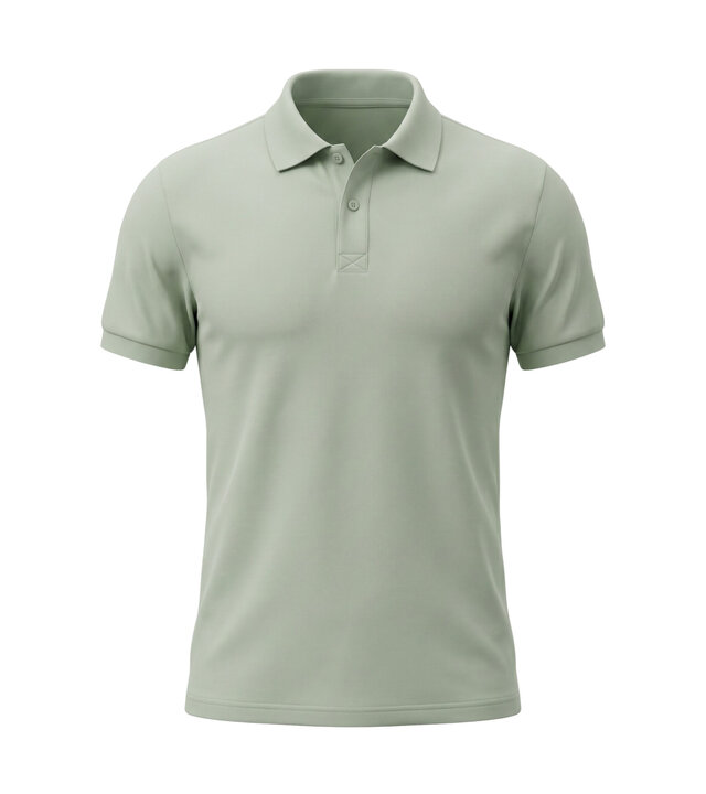 True Rise Polo Herren – Kurzarm-Polohemd – Slim Fit – A150-28 – Salbeigrün