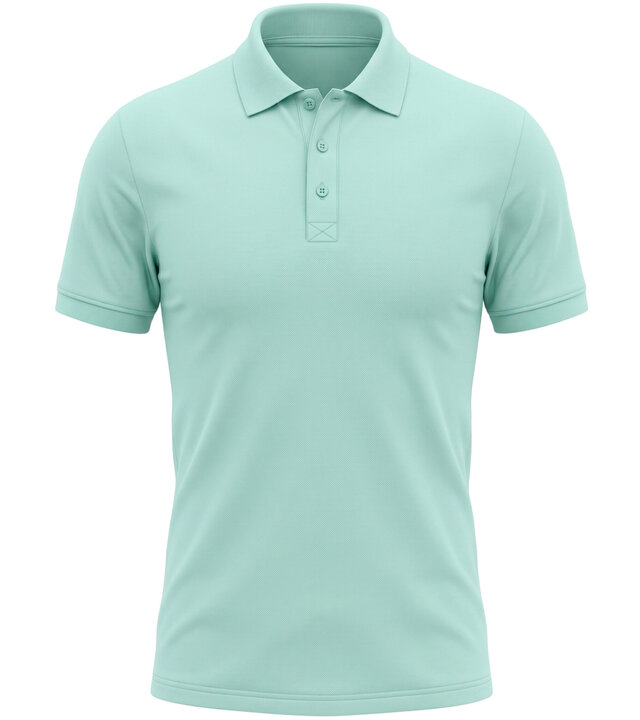 True Rise Polohemden für Herren, Kurzarm - Polo Herren - Slim Fit - A150-27 - Türkis