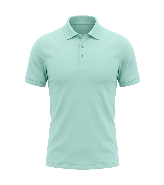True Rise Polohemden für Herren, Kurzarm - Polo Herren - Slim Fit - A150-27 - Türkis