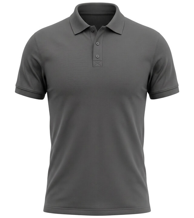 True Rise Slim-Fit-Poloshirt für Herren – Kurzarm-Poloshirt für Herren – A150-8 – Grau