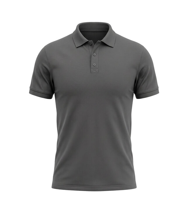 True Rise Slim-Fit-Poloshirt für Herren – Kurzarm-Poloshirt für Herren – A150-8 – Grau