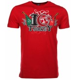 Mascherano T Shirt Herren - I Love Turkey - Rot