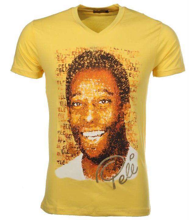 Mascherano T Shirt Herren - Pele - Gelb