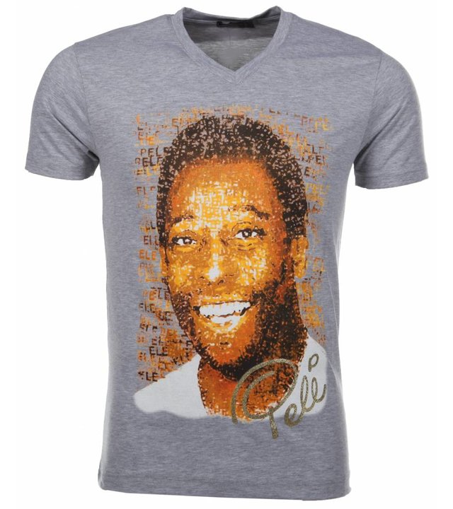 Mascherano T Shirt Herren - Pele - Grau