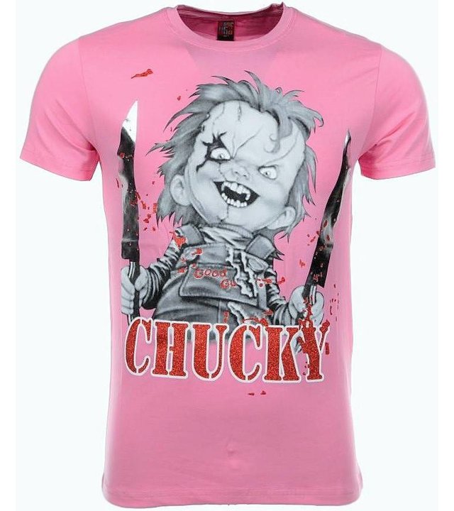 Mascherano T Shirt Herren  - Chucky - Rosa