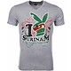 T Shirt Herren- I Love Suriname - Grau