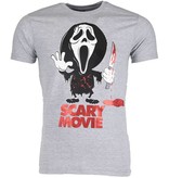 Mascherano T Shirt Herren - Scary Movie - Grau