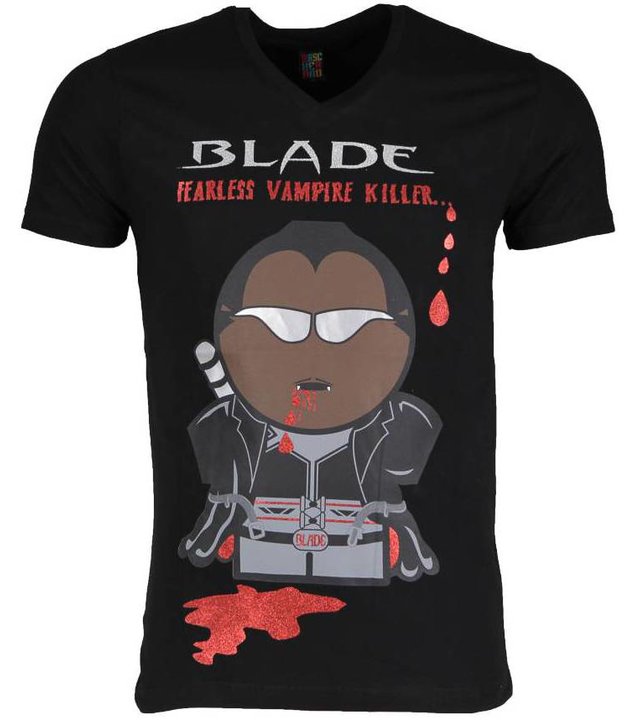 Mascherano T Shirt Herren - Blade Fearless Vampire Killer - Schwarz