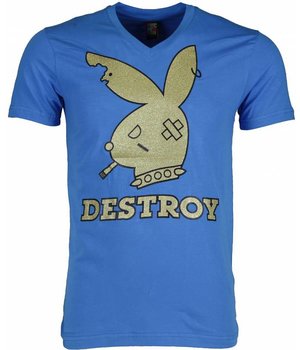 Mascherano T Shirt Herren - Destroy - Blau
