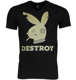 Mascherano T Shirt Herren - Destroy - Schwarz