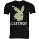 T Shirt Herren - Destroy - Schwarz
