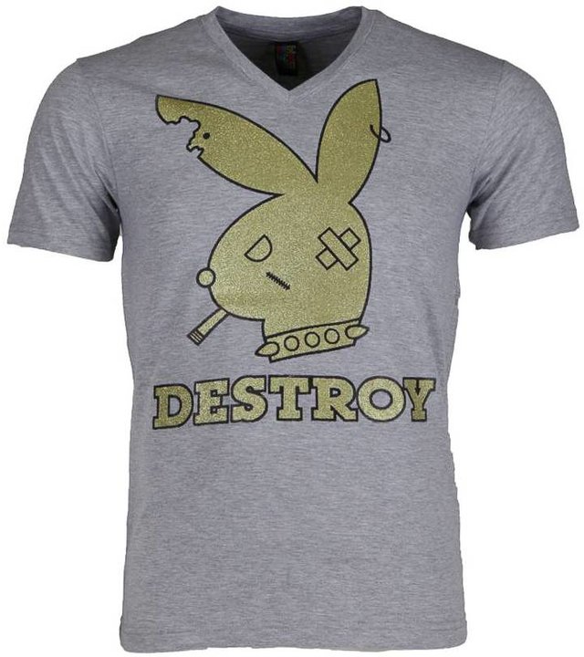 Mascherano T Shirt Herren - Destroy - Grau